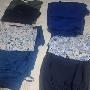 Floral and Solid Scrub Set Collection